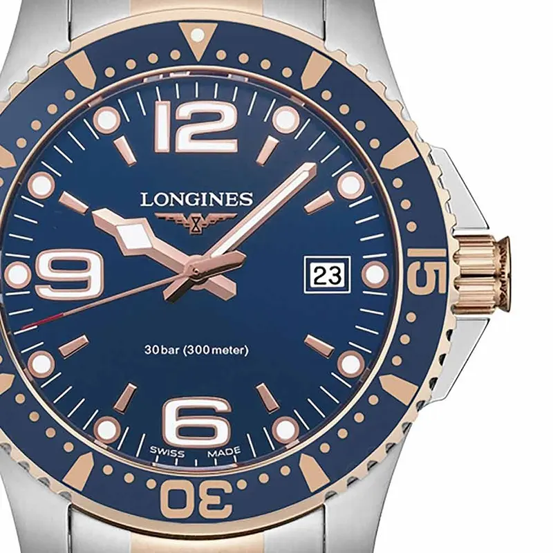 Longines HydroConquest Two-tone Quartz Men's Watch- L3.740.3.98.7